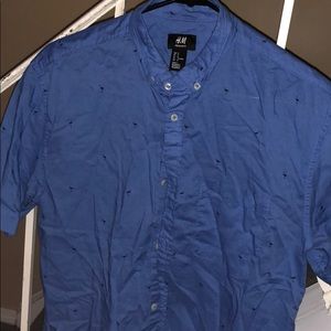 H&M short sleeve flamingo design